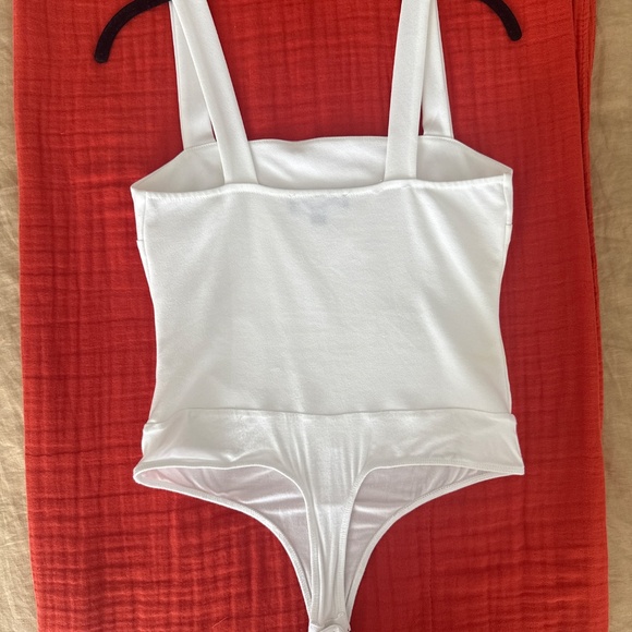 Lulus Basics Symbolize White Sleeveless Bodysuit - Size M - Picture 3 of 5
